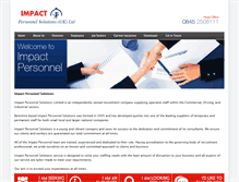 Tablet Screenshot of impact-personnel.com